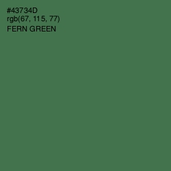 #43734D - Fern Green Color Image