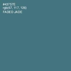#43757E - Faded Jade Color Image