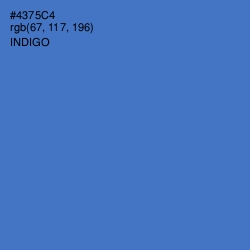 #4375C4 - Indigo Color Image