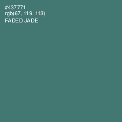 #437771 - Faded Jade Color Image