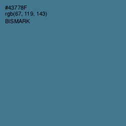 #43778F - Bismark Color Image