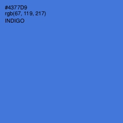 #4377D9 - Indigo Color Image