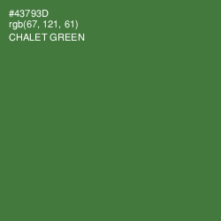 #43793D - Chalet Green Color Image