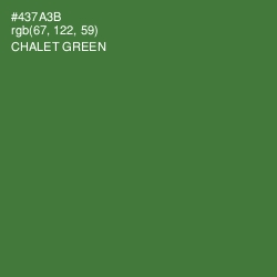 #437A3B - Chalet Green Color Image