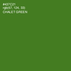 #437C21 - Chalet Green Color Image