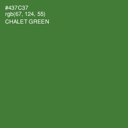 #437C37 - Chalet Green Color Image