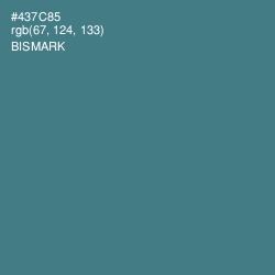 #437C85 - Bismark Color Image