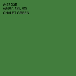 #437D3E - Chalet Green Color Image