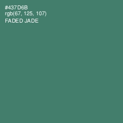 #437D6B - Faded Jade Color Image