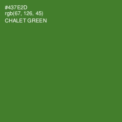 #437E2D - Chalet Green Color Image