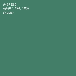 #437E69 - Como Color Image