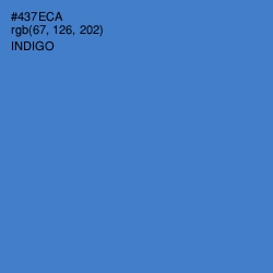 #437ECA - Indigo Color Image