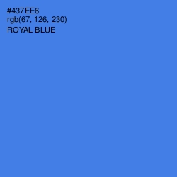 #437EE6 - Royal Blue Color Image