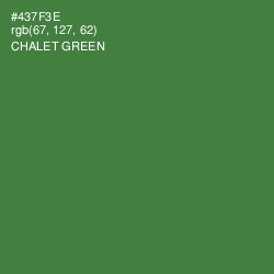 #437F3E - Chalet Green Color Image