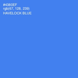 #4380EF - Havelock Blue Color Image