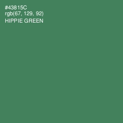 #43815C - Hippie Green Color Image