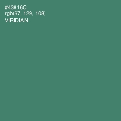 #43816C - Viridian Color Image