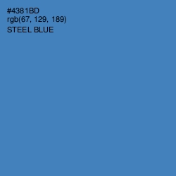 #4381BD - Steel Blue Color Image