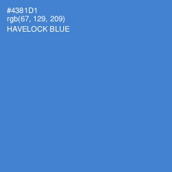 #4381D1 - Havelock Blue Color Image