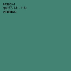 #438374 - Viridian Color Image