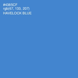 #4385CF - Havelock Blue Color Image