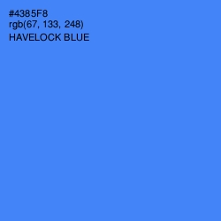 #4385F8 - Havelock Blue Color Image