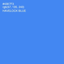 #4387F3 - Havelock Blue Color Image