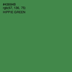 #43884B - Hippie Green Color Image