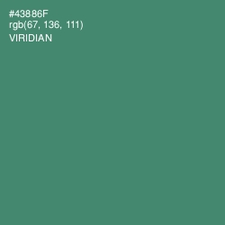 #43886F - Viridian Color Image