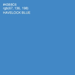 #4388C6 - Havelock Blue Color Image