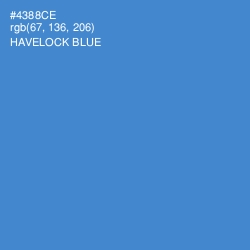 #4388CE - Havelock Blue Color Image