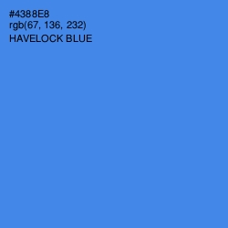 #4388E8 - Havelock Blue Color Image