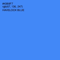 #4388F7 - Havelock Blue Color Image