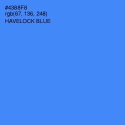 #4388F8 - Havelock Blue Color Image