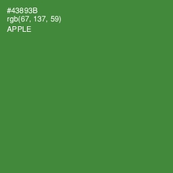 #43893B - Apple Color Image