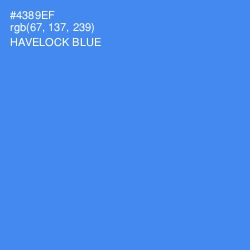 #4389EF - Havelock Blue Color Image