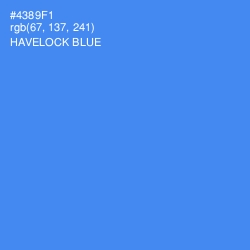#4389F1 - Havelock Blue Color Image