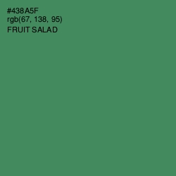 #438A5F - Fruit Salad Color Image