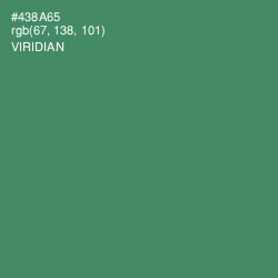 #438A65 - Viridian Color Image