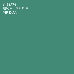 #438A76 - Viridian Color Image