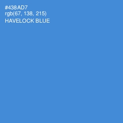 #438AD7 - Havelock Blue Color Image