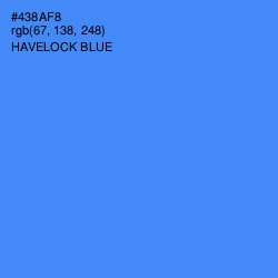 #438AF8 - Havelock Blue Color Image