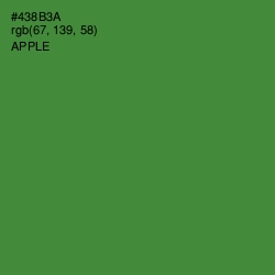 #438B3A - Apple Color Image