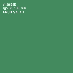 #438B5E - Fruit Salad Color Image