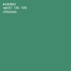 #438B6D - Viridian Color Image