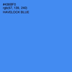 #438BF0 - Havelock Blue Color Image