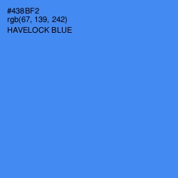 #438BF2 - Havelock Blue Color Image