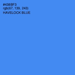 #438BF3 - Havelock Blue Color Image