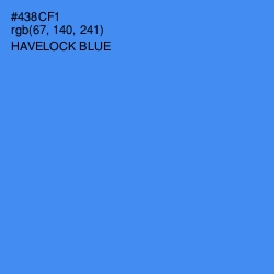 #438CF1 - Havelock Blue Color Image