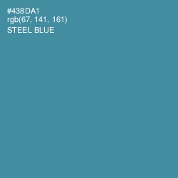#438DA1 - Steel Blue Color Image
